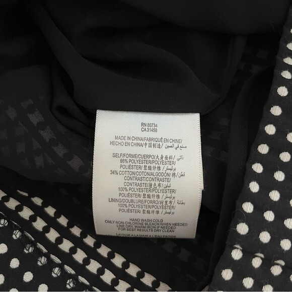 Max & Cleo Black and White Polka Dot Sleeveless Dress, Size 4 NWOT - Picture 8 of 9